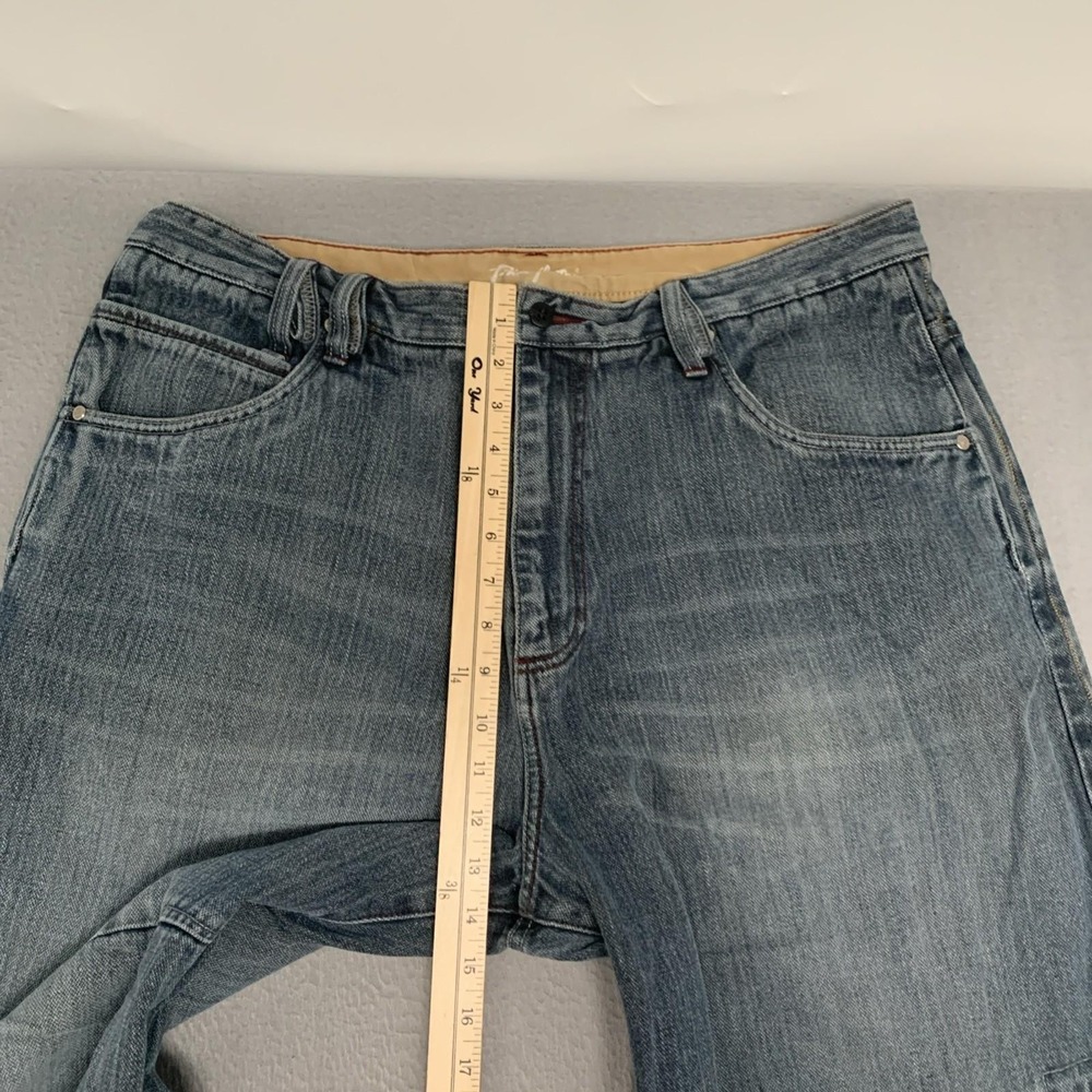 Vtg PHAT FARM Jeans Mens 38x33 Wide Leg Baggy Double Seam Loop Skater Streetwear - Picture 9 of 15